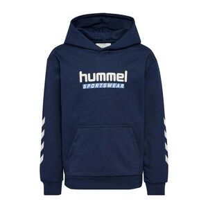 Hummel Childrens/Kids Logo Hoodie / Navy/White